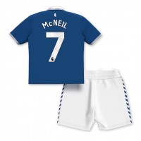 Everton Dwight McNeil #7 Hemmadräkt Barn 2023-24 Kortärmad (+ Korta byxor)